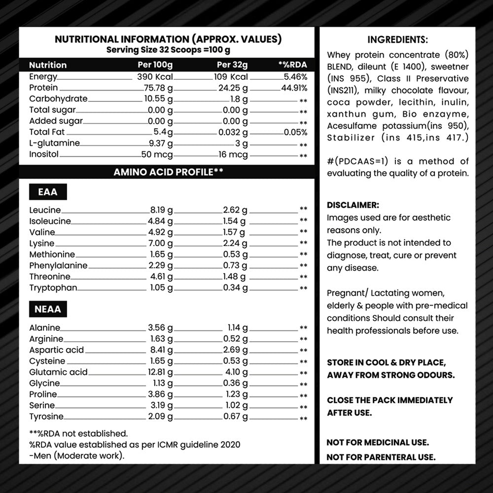 Whey Pro - Belgium chocolate flavor - 1Kg